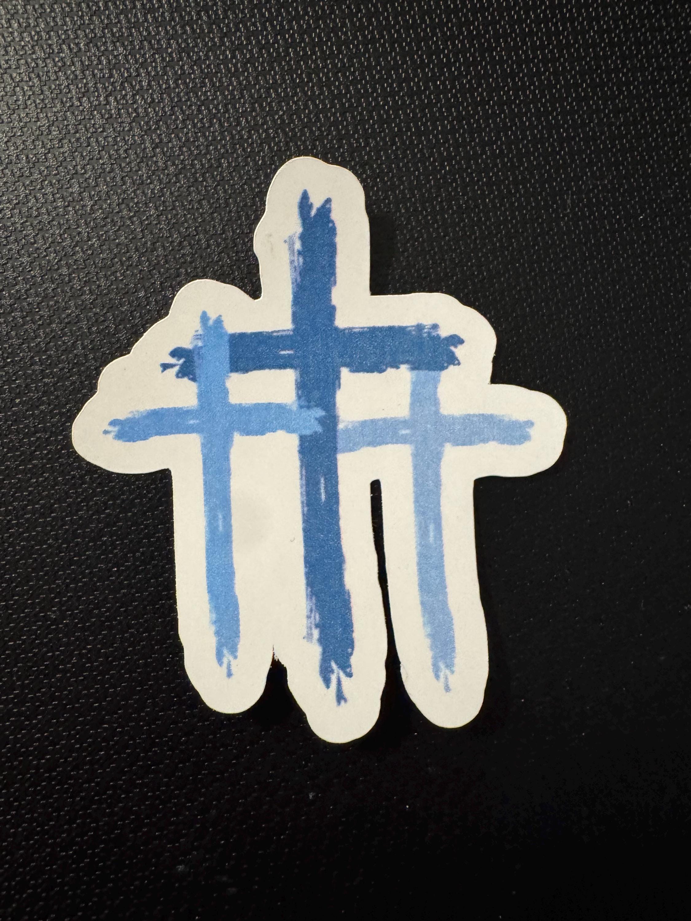 Cross Sticker - Etsy