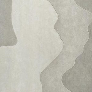 Ivory Taupe High low Modern Abstract Textured woolen Designer Handmade Tufted Area Rug for Living Room Bedroom Office 6x9 8x10 9x12 10x14