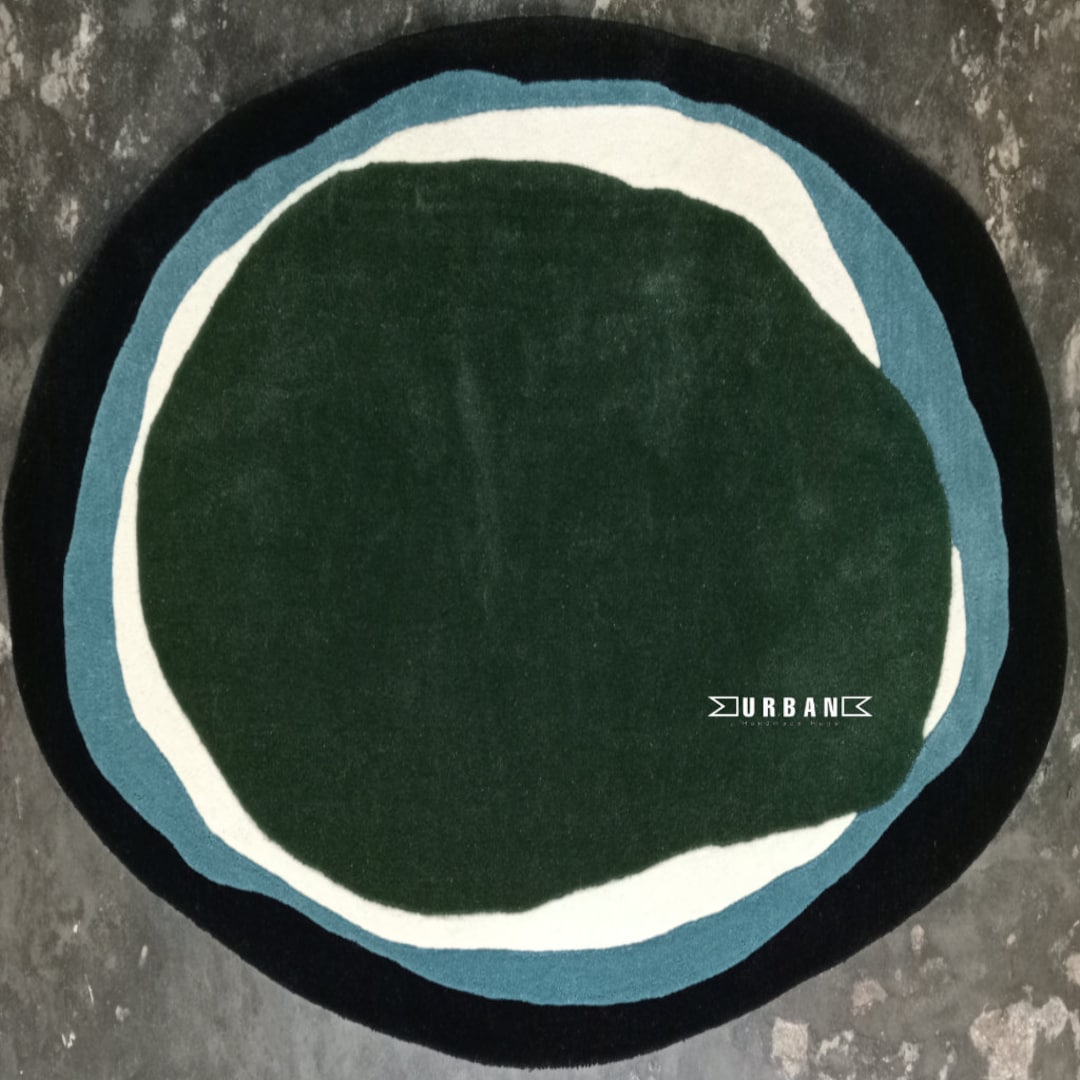 Unique Rug Not Rectangle Premium Quality Modern Abstract Irregular Odd Shape Unique Handmade ...