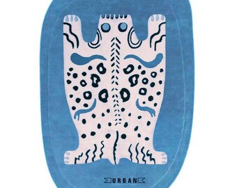 Handmade Irregular odd shape unique Woolen Designer Tufted Area Rug for Living Room Bedroom Gift for home 3x5 4x6 5x8 6x9 8x10 9x12 10x14