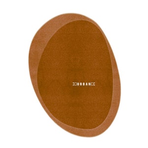 Terracotta Irregular kidney shape unique Handmade Woolen Designer Tufted Area Rug for Living Room Bedroom Gift for home 5x8 6x9 8x10 9x12