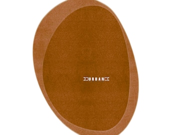 May include: A brown abstract shape with a white text overlay that says "URBAN".