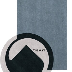Modern Abstract unique shape Handmade Woolen Tufted Designer Area Rug for Living Room Bedroom kids Room Office.