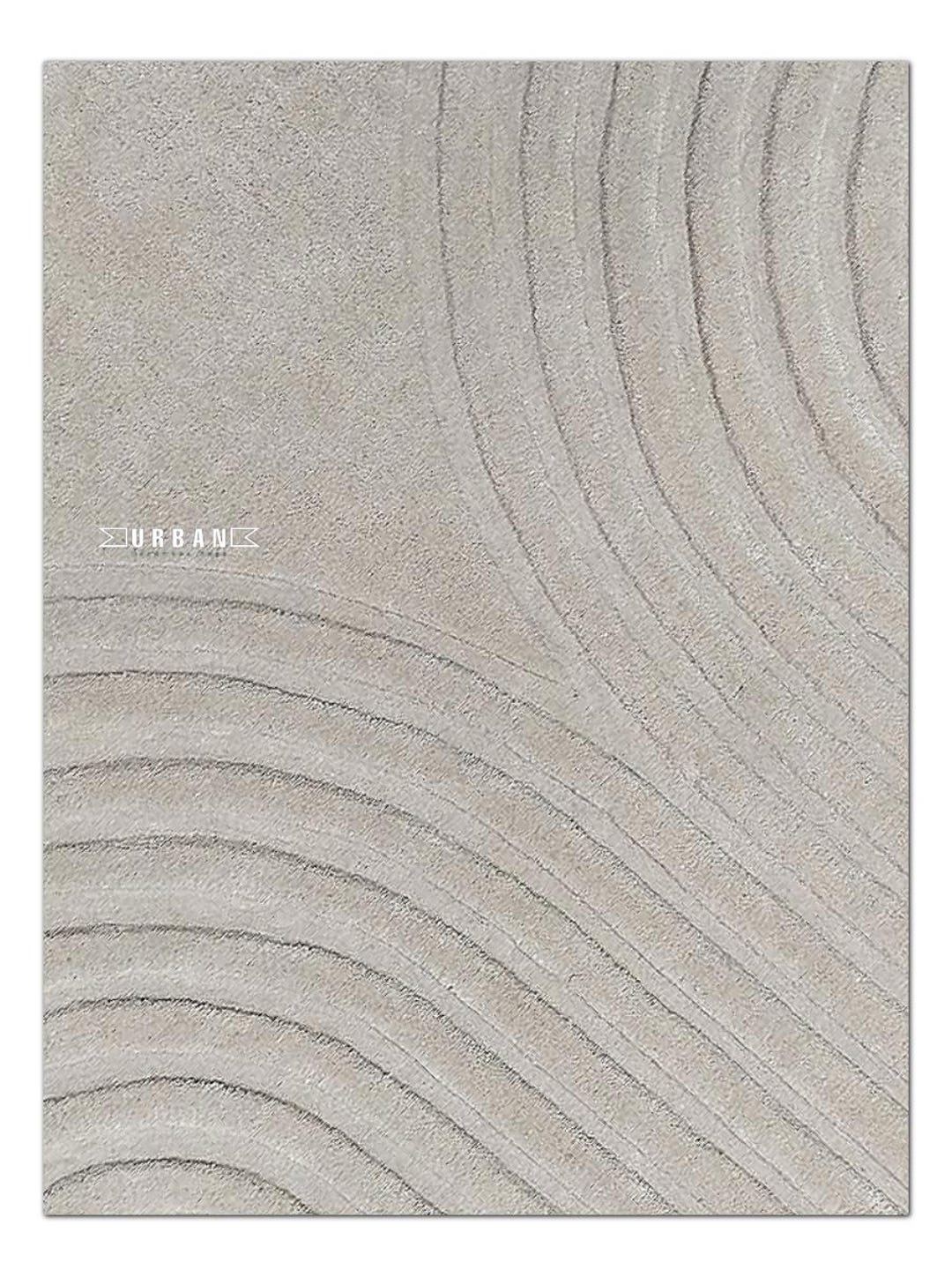 Minimalist Light Beige High low pile ...