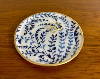 Chinoiserie Blue and White Jewelry dish - Serena & Lily Priano - Beautiful Gift!