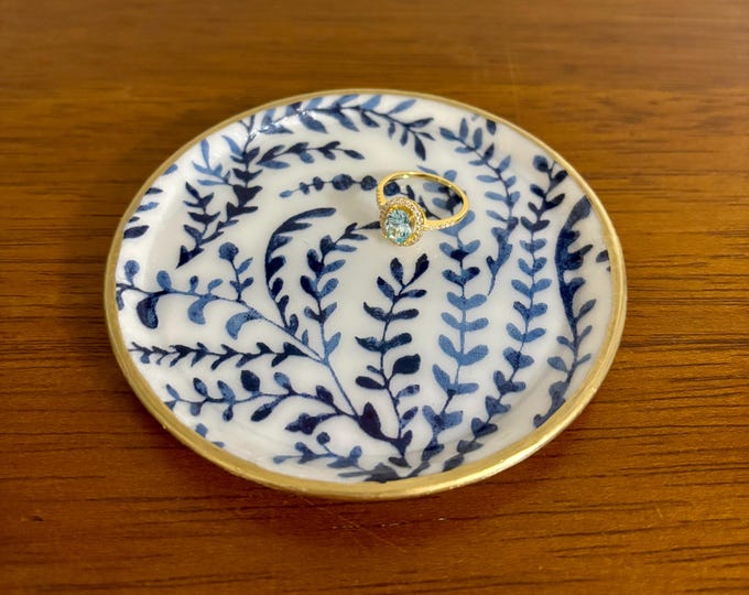 Chinoiserie Blue and White Jewelry dish - Serena & Lily Priano - Beautiful Gift!