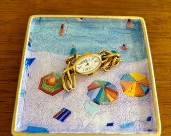 Coastal Jewelry Dish - Trinket Dish- Coastal Beach Hostess Gift idea!