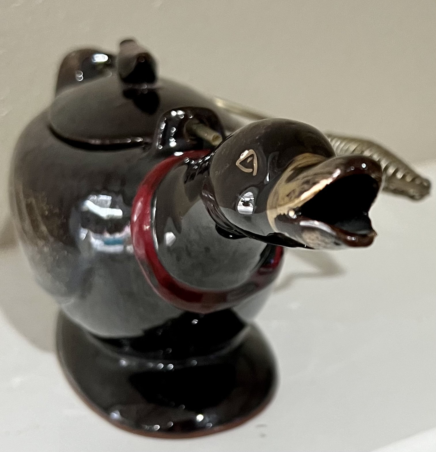 Vintage Japanese Redware Pottery Duck Teapot With Lid 1950s Etsy Canada