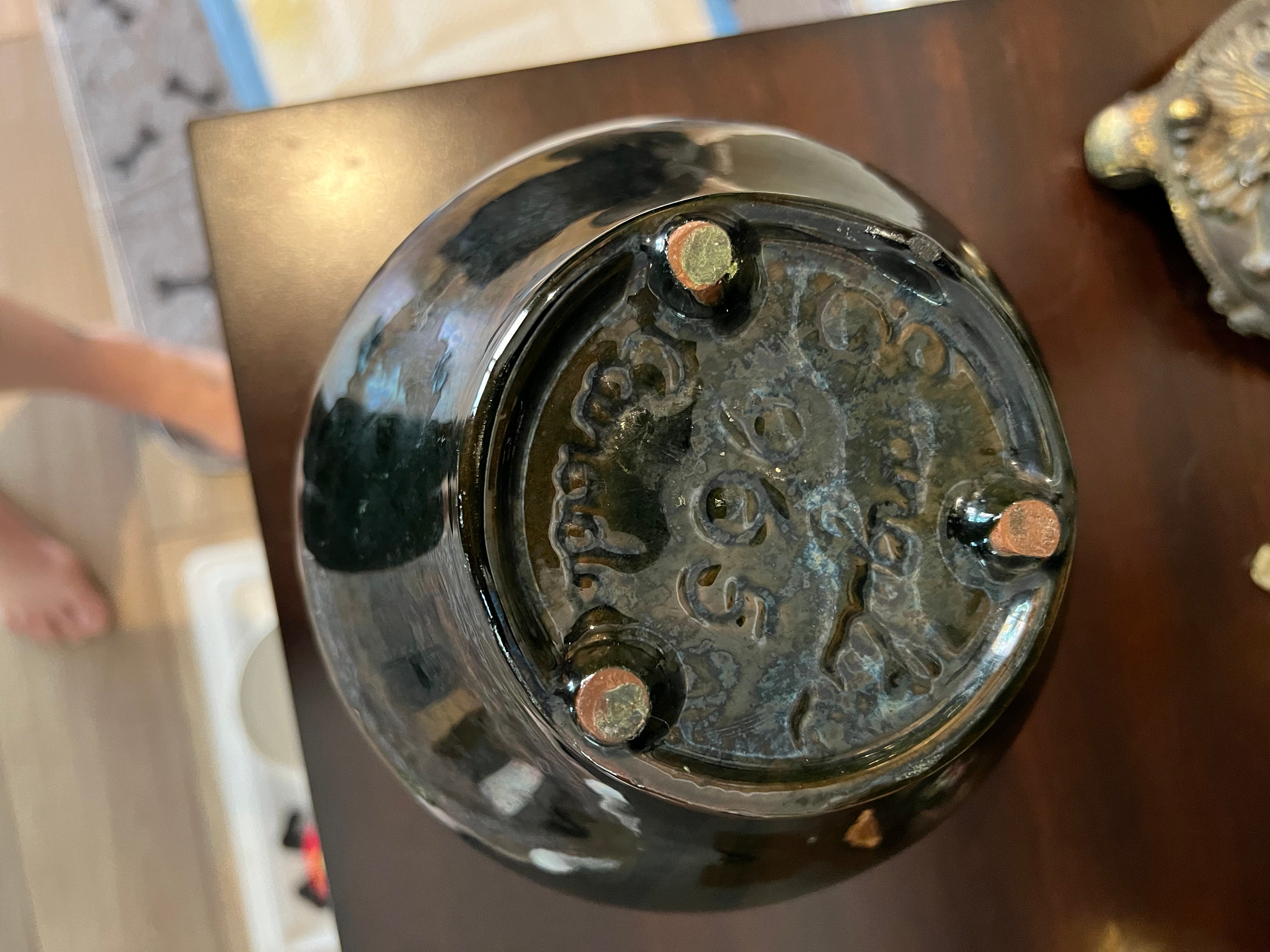 Vintage Evangeline Potteries Sculpture Ceramic Vase 965 Teal Etsy