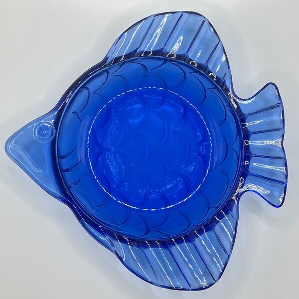 Glass Fish Ashtray Etsy