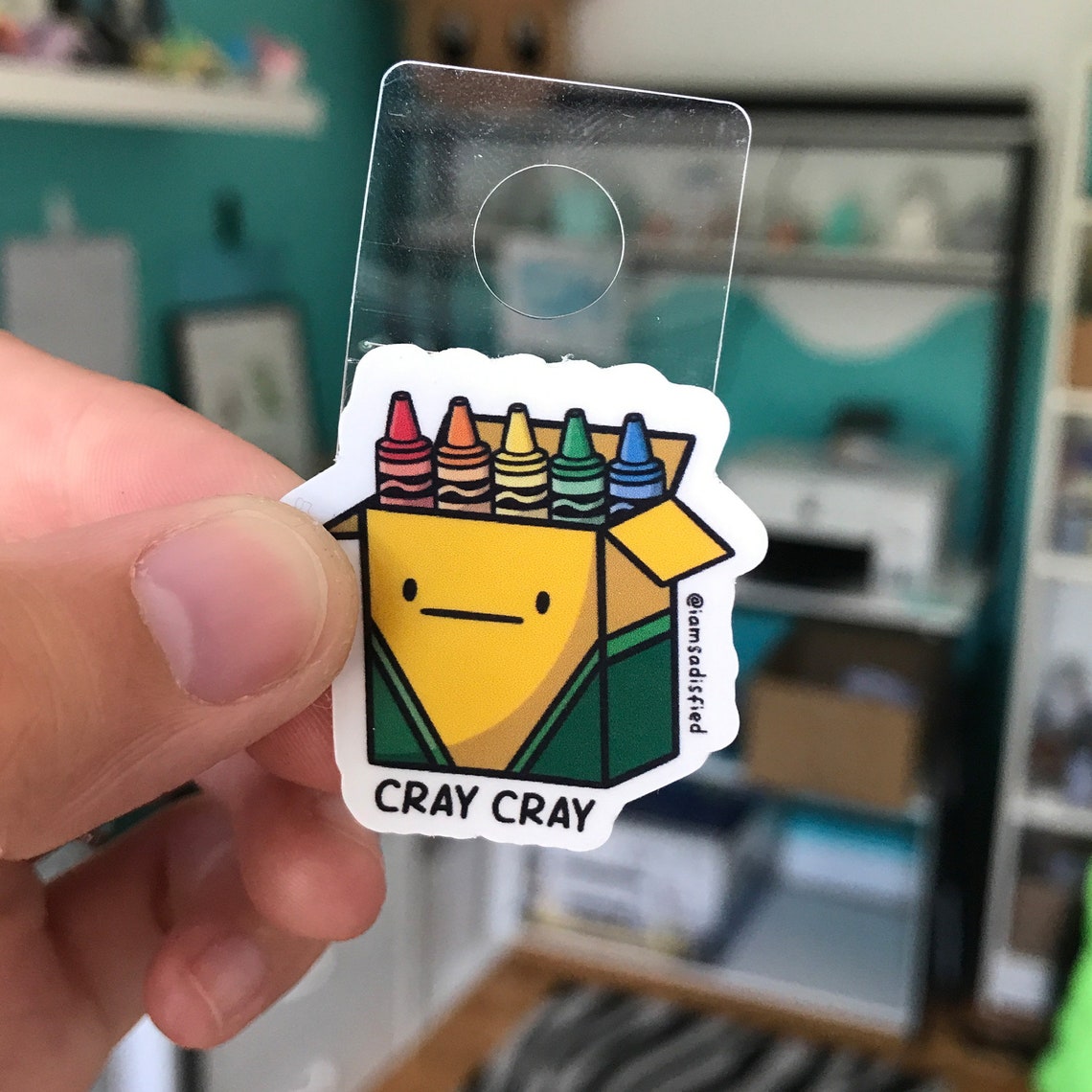 Cray Cray Mini Sticker | Laminated Matte Vinyl Mini Sticker | Cute Mini ...