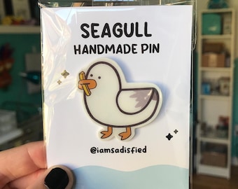 Seagull Handmade Pin | Cute Pin | Animals