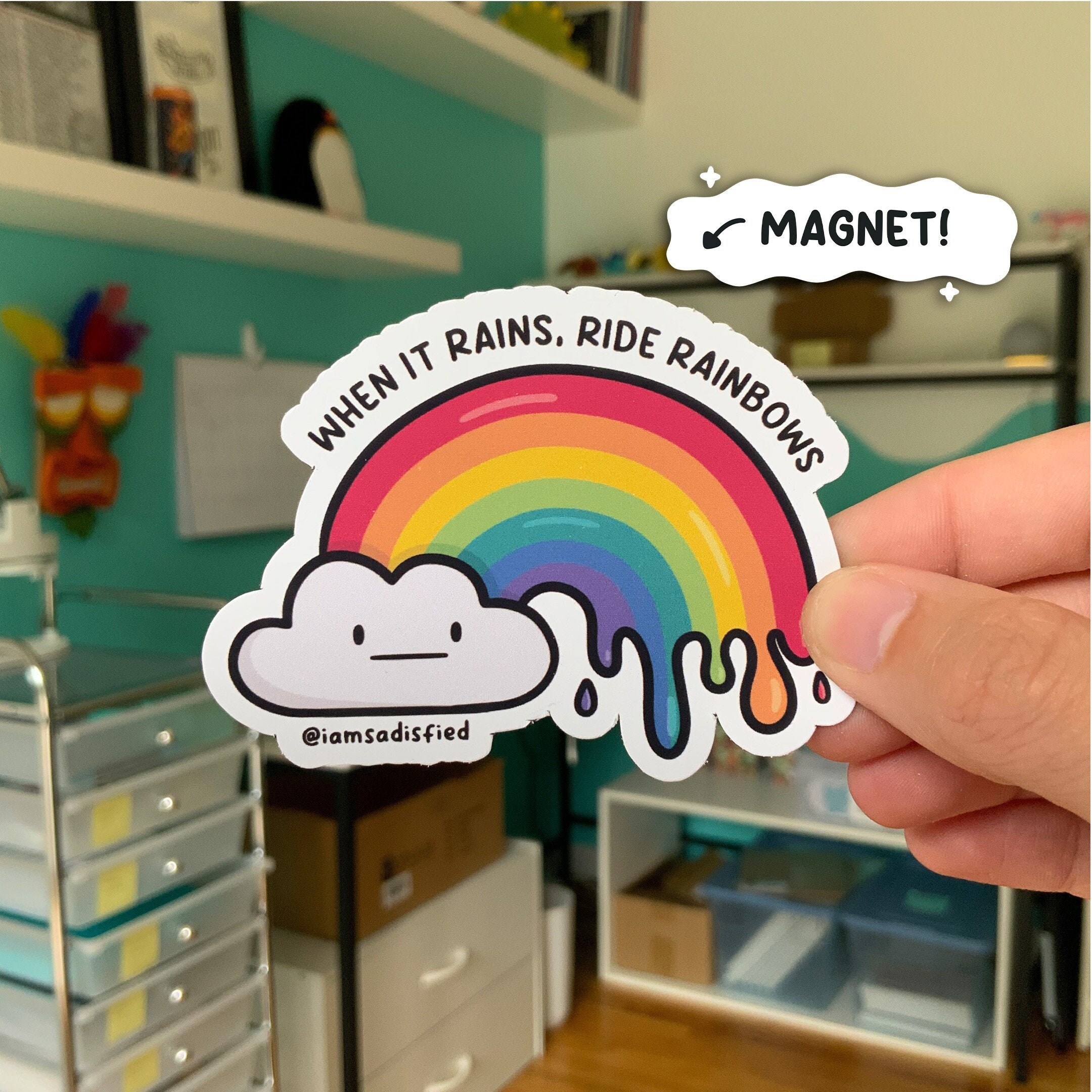  Magnet Rickroll Qr Code Magnet Bumper Sticker Car Magnet  Flexible Reuseable Magnetic Vinyl 5
