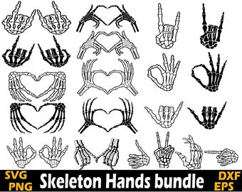 skeleton hands bundle svg png , skeleton hand svg , skeleton hands cut file , skeleton clipart