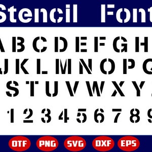 Stencil Font Ttf Svg, Military Font, Military Stencil, Font Stencil, Army Font, Navy Font,  Digital Font