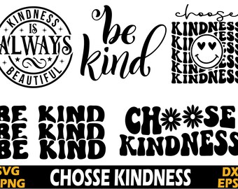 Kindness SVG Bundle: Be Kind Designs (Digital Download)