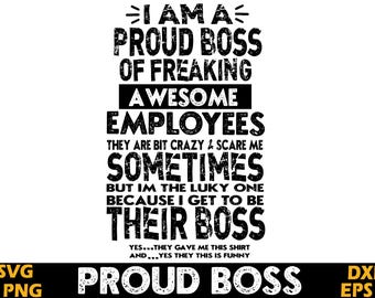 Proud Boss (svg, png, eps, dxf)