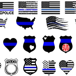 police svg bundle , Thin Blue Line svg , Police Officer svg , Distressed Flag svg , svg files for cricut
