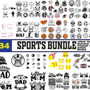 sportbundel svg - basketbal - honkbal - volleybal - voetbal - voetbal - softbal - sportbundel png
