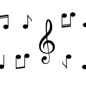 Musiknoten SVG, Musiknoten SVG Bundle, Band SVG Png Dxf Eps