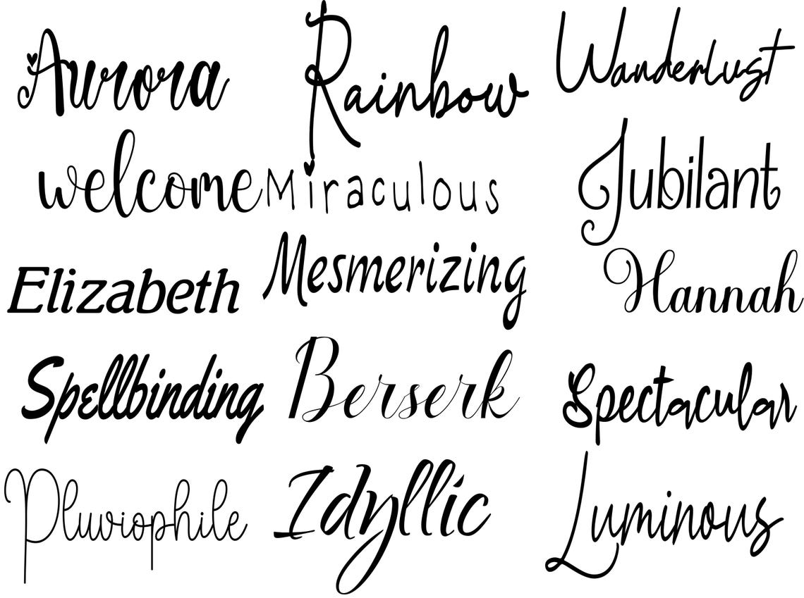 50 Cursive Fonts Bundle (OTF, SVG, TTF) - Ultimate Font Collection - Etsy