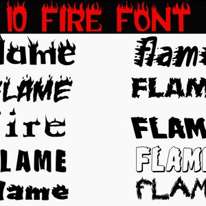 Flame Fonts Bundle , Flame Font svg, Fire Font svg,Flame alphabet, Fire alphabet letters SVG, thrasher flame font