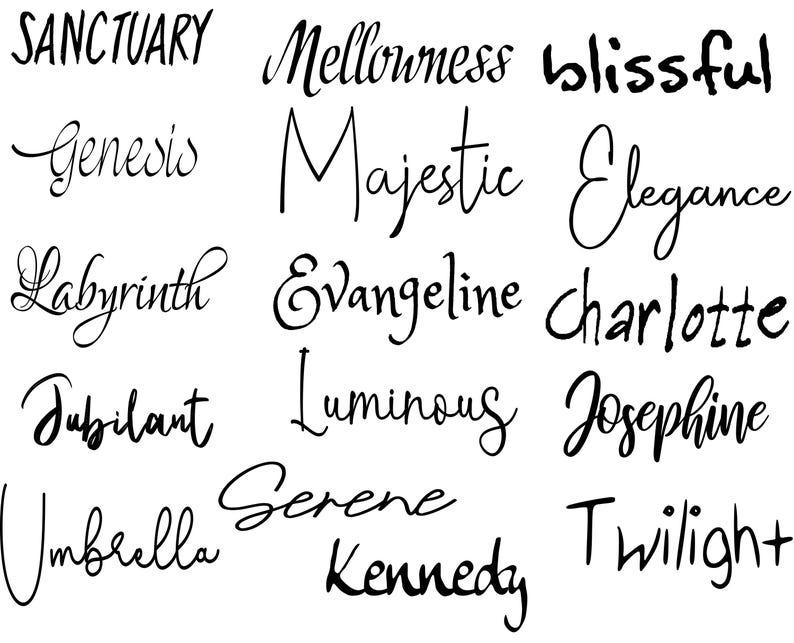 50 Cursive Fonts Bundle (OTF, SVG, TTF) - Ultimate Font Collection ...