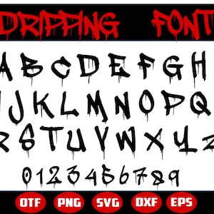Dripping font SVG, Dripping letters svg, Dripping alphabet font, font svg, SVG,alphbet dxf,alphbet cricut,alphbet clipart