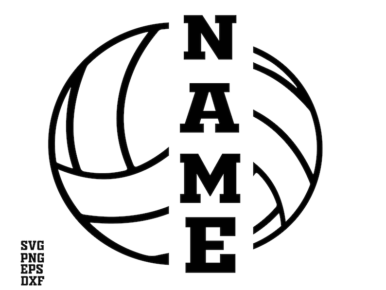 Volleyball Svg Volleyball Team Name SVG Volleyball Etsy Canada