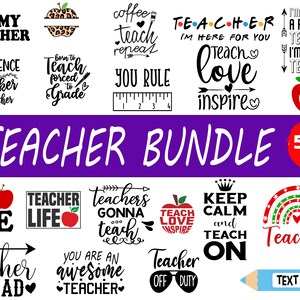 teacher svg bundle ,  teacher svg , Teacher Quote Svg , Teacher Life Svg , Back to School Svg , Teacher Shirt SVG , Teacher monogram svg