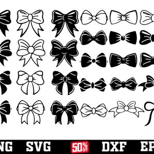 cheer bow svg bundle , bow tie svg , cheerleading svg , bow clipart