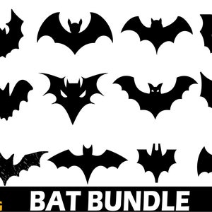 Bat Silhouette SVG Bundle (Digital Download)