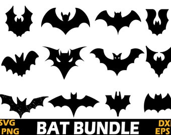 Fledermaus Silhouette SVG Bundle (Digitaler Download)