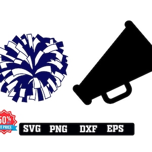 Pom Pom Svg, Cheerleader Svg , Megaphone svg png dxf eps