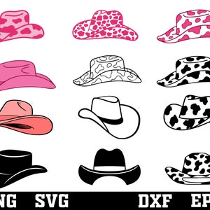 cowboy hat svg bundle , cowgirl hat svg , cowboy hat clipart , western svg
