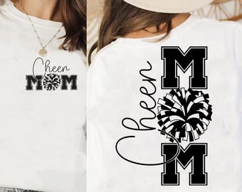 Cheer Mom SVG PNG: Cheerleader Shirt Design (Digital Download)
