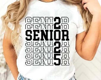 Seniorenshirt 2025 SVG: Class of 2025 png (digitale download)