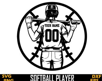 softball player svg, softball name svg, softball girls svg, softball shirt, softball cut files