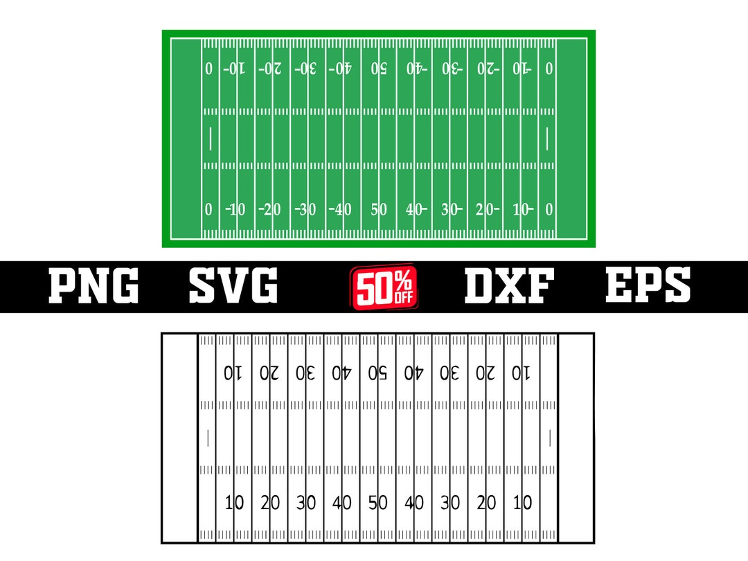 Football Field Svg , Football Yard Line SVG , Yard Line Clip Art Etsy
