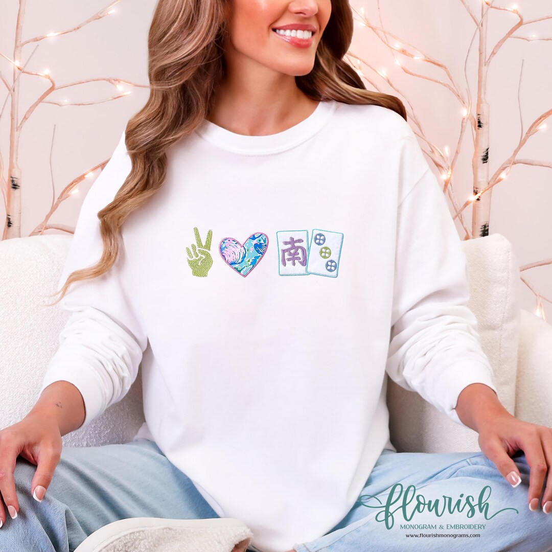 Introducing the Peace-love-mahjong Long-sleeve T-shirt! - Etsy