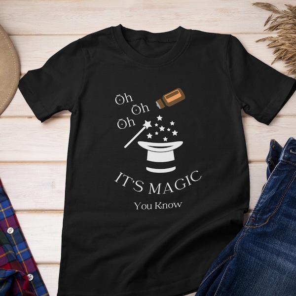 Oh It's Magic- Unisex Softstyle T-shirt, Essential Oils Lover Shirt, Organic Oils Lovers Graphic Tee, Essential Oil Accessoires, Aromatherapie