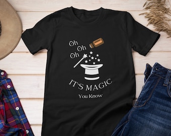 Oh It's Magic- Unisex Softstyle T-Shirt, Essential Oils Lover Shirt, Organic Oils Lovers Graphic Tee, Essential Oil Accessories,Aromatherapy