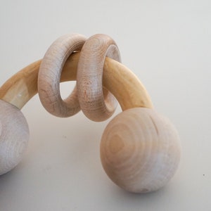 Rainbow Wooden Rattle