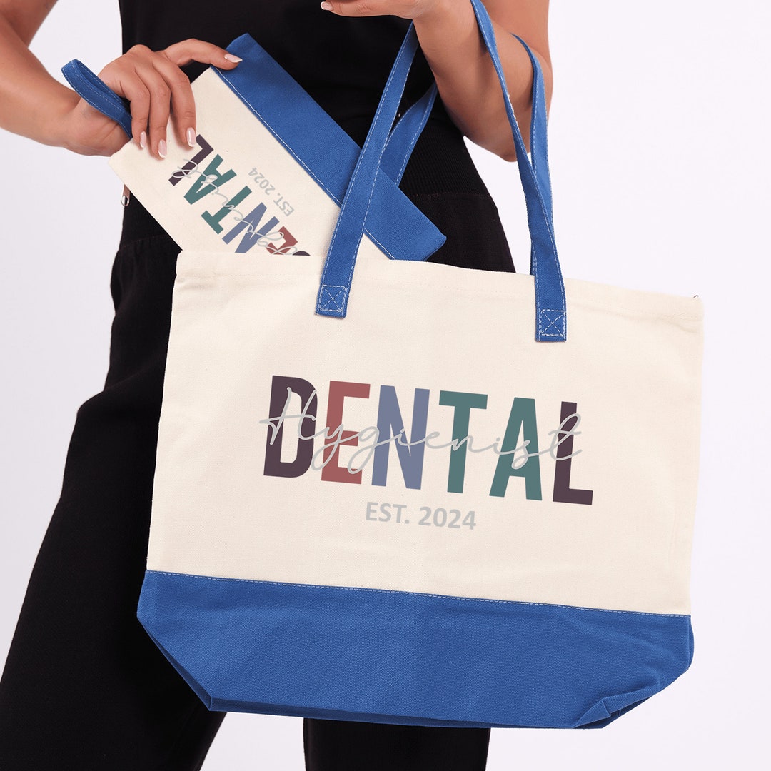 Custom Dental Hygienist Tote Bag, Dental Hygienist Gift, Dental