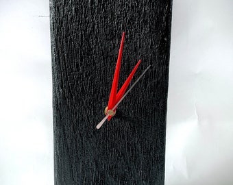 Yakisugi Wall Clock, Artistic Clock, Wall Décor