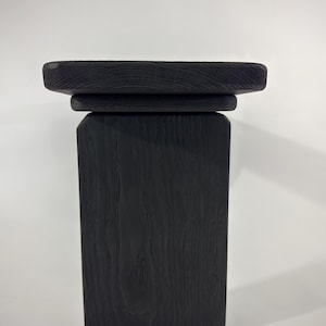 Artistic Yakisugi Bench | Shou Sugi Ban Black Oak Bench | Modern Console Table | Wabi Sabi | Aesthetic Accent Bench | Entryway | Hallway