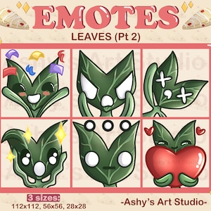 BLÖD-EMOTES (del 2), Twitch, Youtube, Discord, Fantasy-emotes, Emotes-paket, Emotes, Löv-emote, Legenden om emotes, växt-emotes