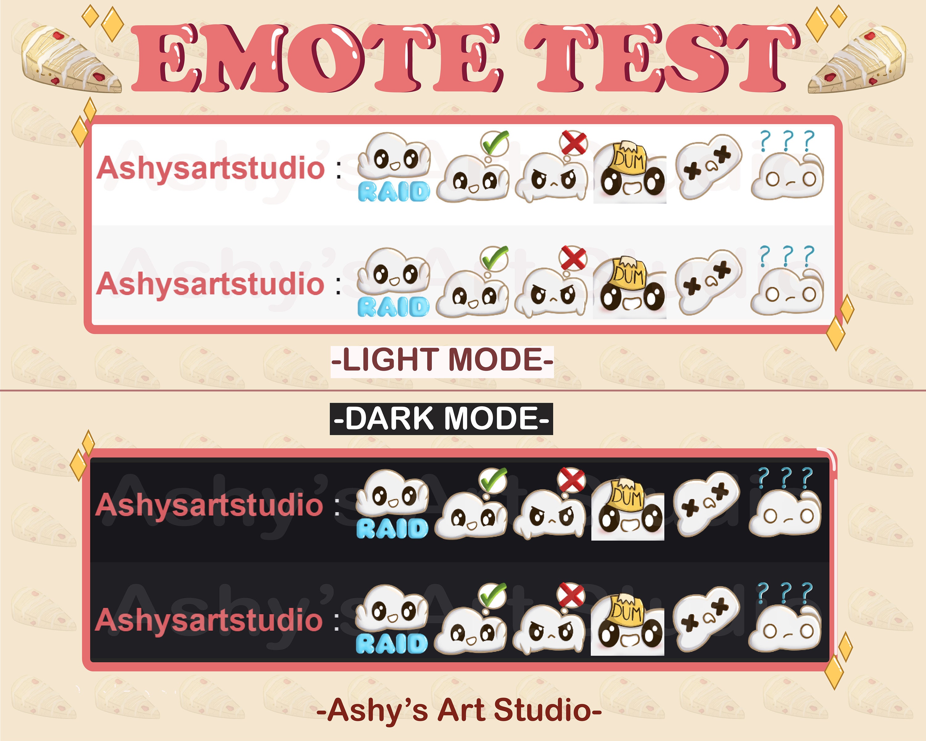 CLOUD EMOTES Pt3 | Twitch | Youtube | Discord | Emote | Raincloud Emote ...