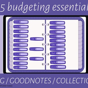 Goodnotes Budget, Goodnotes Stickers, Goodnotes Elements, Digital Stickers, Planner for iPad, iPad Stickers, PNG Stickers, Goodnotes Planner