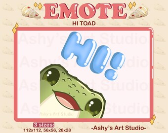 HEJ PADDA-EMOTE | Twitch | Youtube | Discord | Emote | Padda-emote | Groda | Kawaii | Streamer | Söt emote | streamingresurser